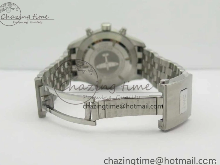 MIROTIME 0824 Stretchable Pilot Chrono 2016 IW377719 ZF 1:1 Best Edition Gray Dial on SS Bracelet A 7135